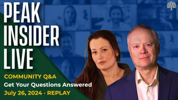 Image | July Peak Insider Live! – REPLAY
