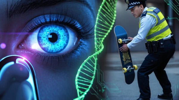 Image | Iris Scans, Designer DNA, and AI Psyops; You Better Have Insurance for That Skateboard