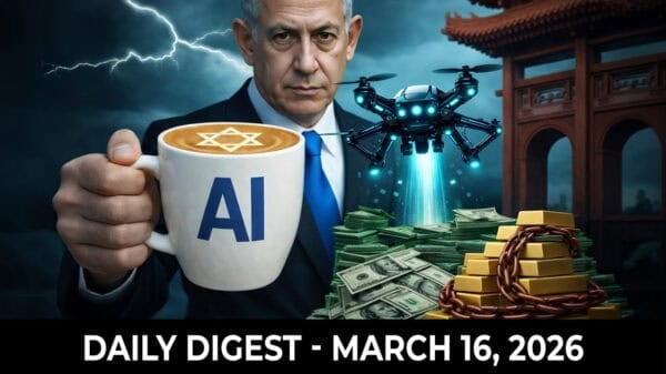 Image | Rumors Swirl Over Netanyahu Death, Anduril Wins $20B AI Weapons Contract, China Sets Quotas on Gold