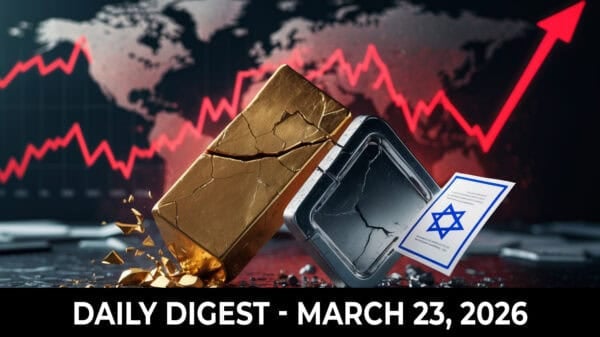Image | Gold & Silver Plunge Amid Global Sell-Off, White House Caught Copying Israeli Lobby Report
