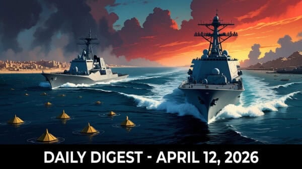 Image | No Peace: US Ships Move Into the Strait, Aluminum Force Majeure, and a US Tax Revolt?