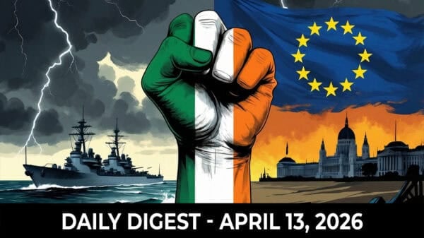 Image | US Blockades Iran, Orbán’s Party Crushed in Major Upset, Irish Protests Move Towards Full Shutdown