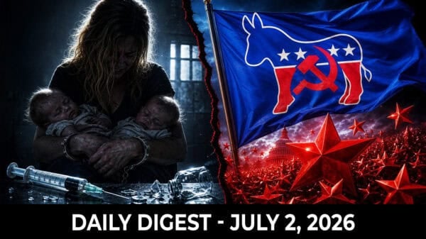 Image | Mom Arrested for Murder After Twins’ Vaccination, Socialists Keep Winning Democratic Primaries