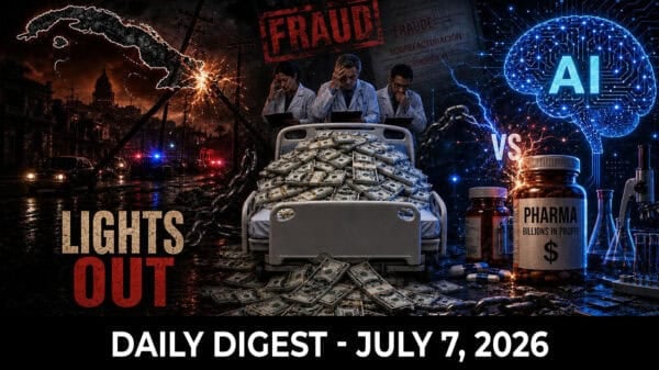 Image | Cuba’s Grid Collapses, HHS Uncovers $3.5 Billion Hospice Fraud, AI to Compete with Big Pharma
