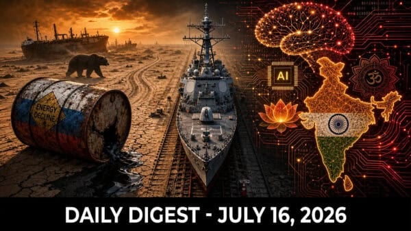 Image | Russian Oil Hits 25-Year Low, China Builds Mock US Warships, India Turns from US to Chinese AI