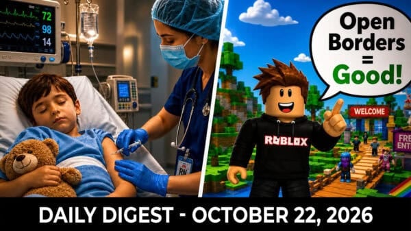 Image | Children’s Hospital Gives Flu Shots to Kids While Under Anesthesia, Roblox Promotes Immigration to Kids